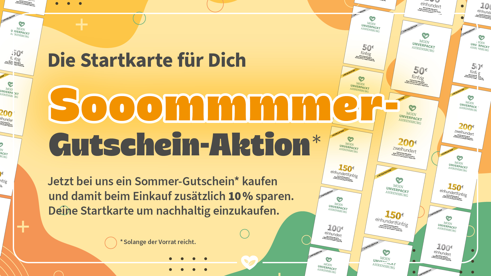Sommer Gutschein Aktion